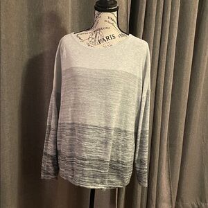 Banana Republic Women's Gray Ombre Crewneck Sweater